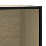 Skobenk Sonoma Eik 80X40X53,5 Cm Konstruert Tre Og Metall