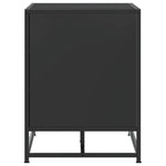 Skobenk Svart 84X40X53,5 Cm Konstruert Tre Og Metall