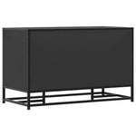 Skobenk Svart 84X40X53,5 Cm Konstruert Tre Og Metall
