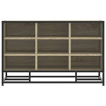 Skobenk Sonoma Eik 84X40X53,5 Cm Konstruert Tre Og Metall