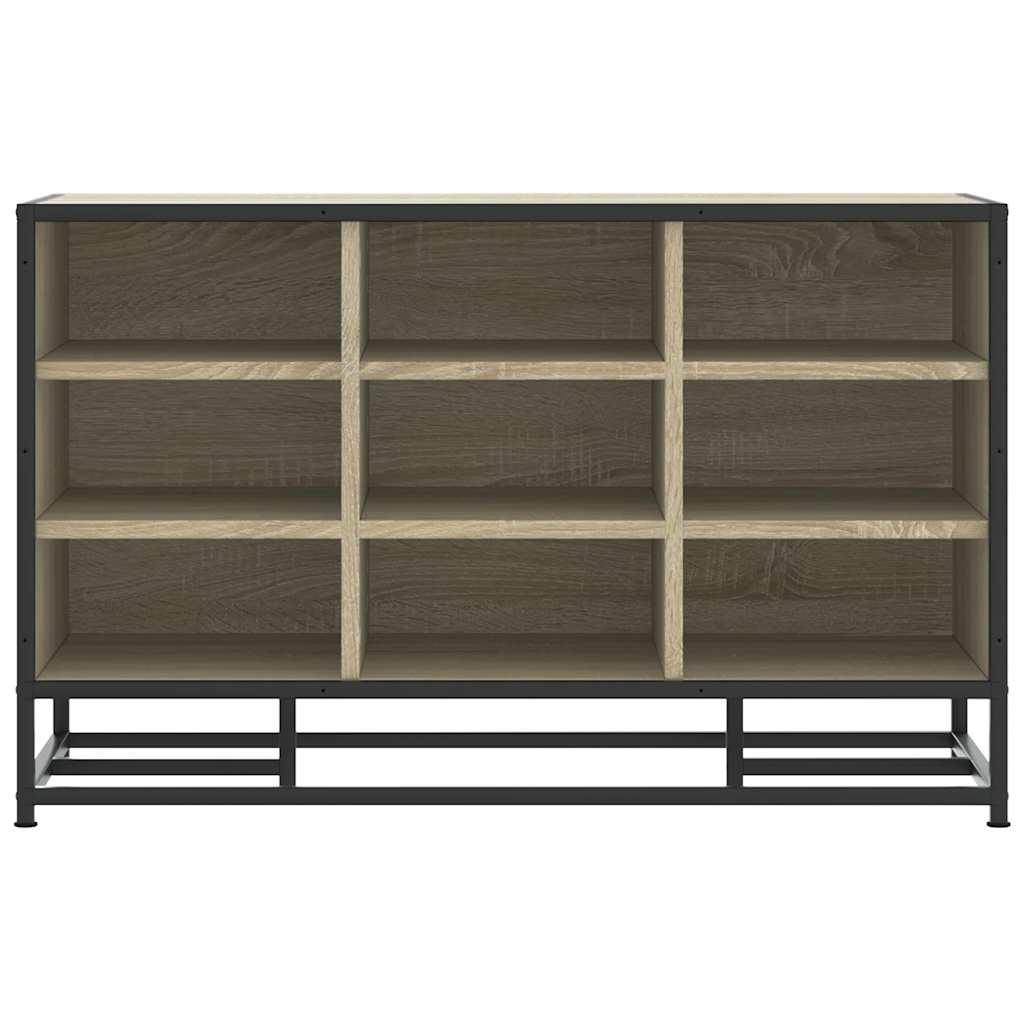 Skobenk Sonoma Eik 84X40X53,5 Cm Konstruert Tre Og Metall