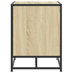 Skobenk Sonoma Eik 84X40X53,5 Cm Konstruert Tre Og Metall