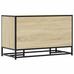 Skobenk Sonoma Eik 84X40X53,5 Cm Konstruert Tre Og Metall