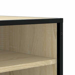 Skobenk Sonoma Eik 84X40X53,5 Cm Konstruert Tre Og Metall