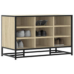 Skobenk Sonoma Eik 84X40X53,5 Cm Konstruert Tre Og Metall