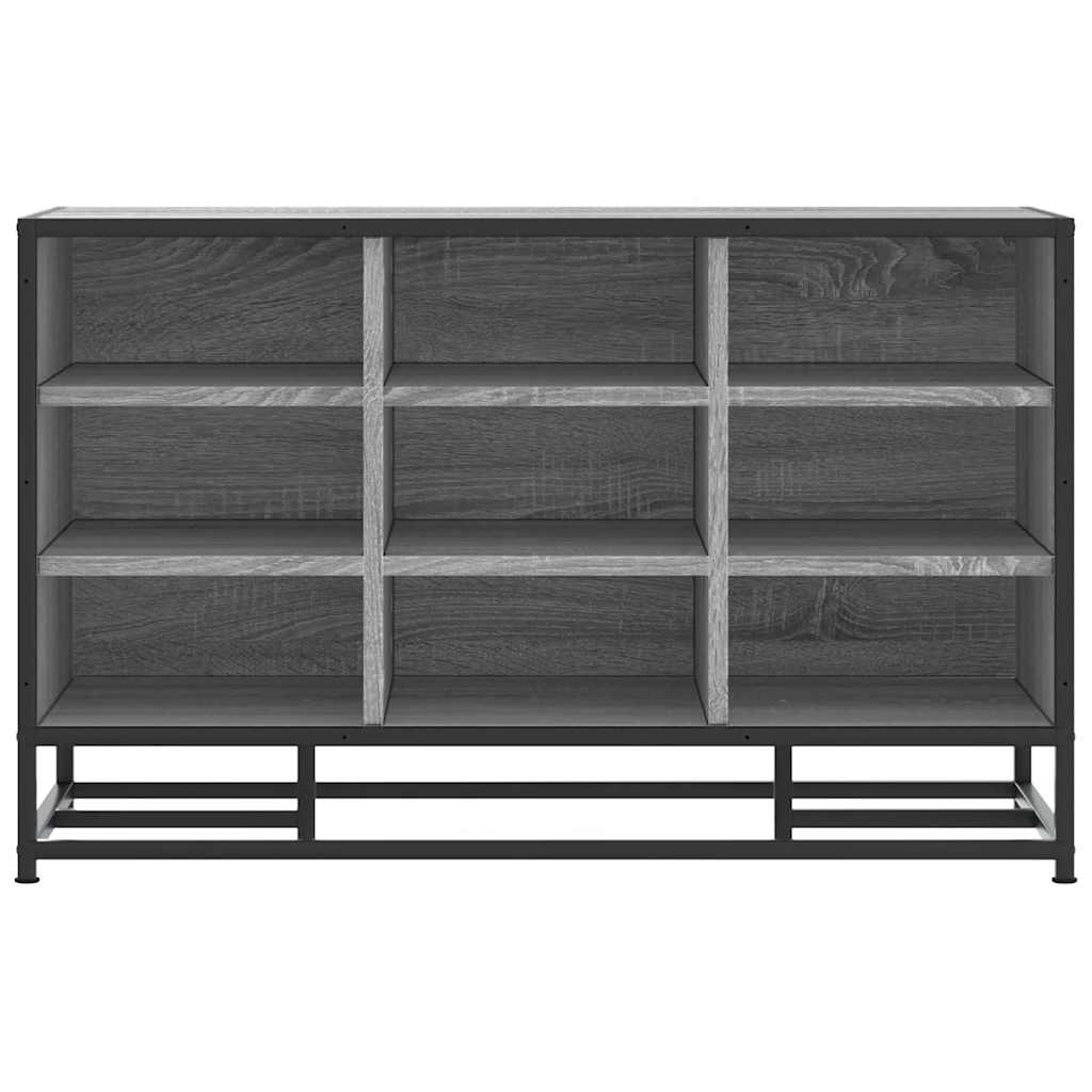 Skobenk Grå Sonoma 84X40X53,5 Cm Konstruert Tre Og Metall