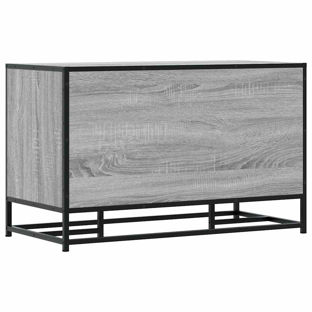 Skobenk Grå Sonoma 84X40X53,5 Cm Konstruert Tre Og Metall