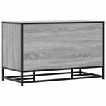 Skobenk Grå Sonoma 84X40X53,5 Cm Konstruert Tre Og Metall
