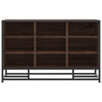 Skobenk Brun Eik 84X40X53,5 Cm Konstruert Tre Og Metall