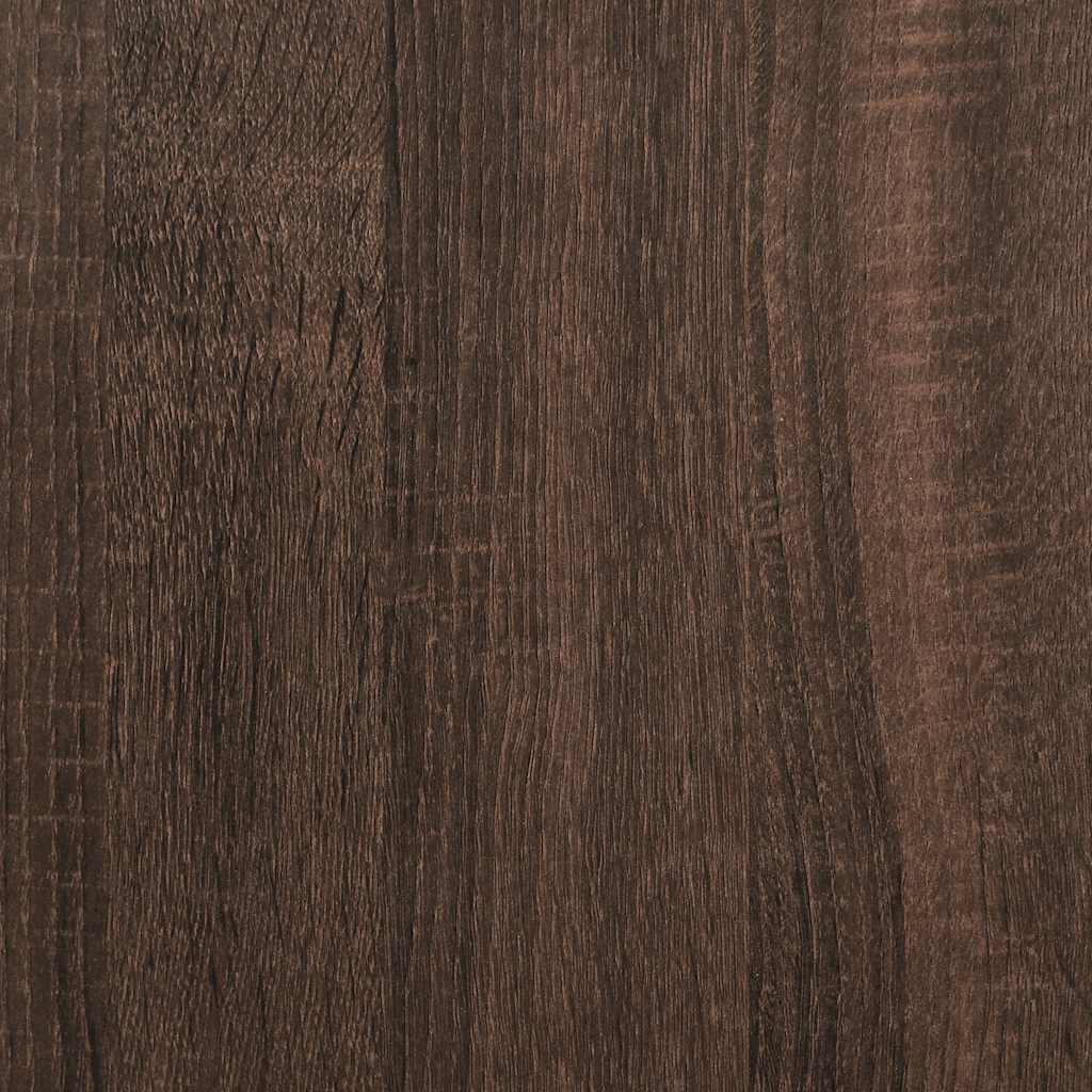 Skobenk Brun Eik 84X40X53,5 Cm Konstruert Tre Og Metall