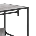 Garderobe Grå Sonoma 90X50X180 Cm Konstruert Tre