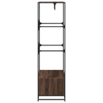Garderobe Brun Eik 90X50X180 Cm Konstruert Tre