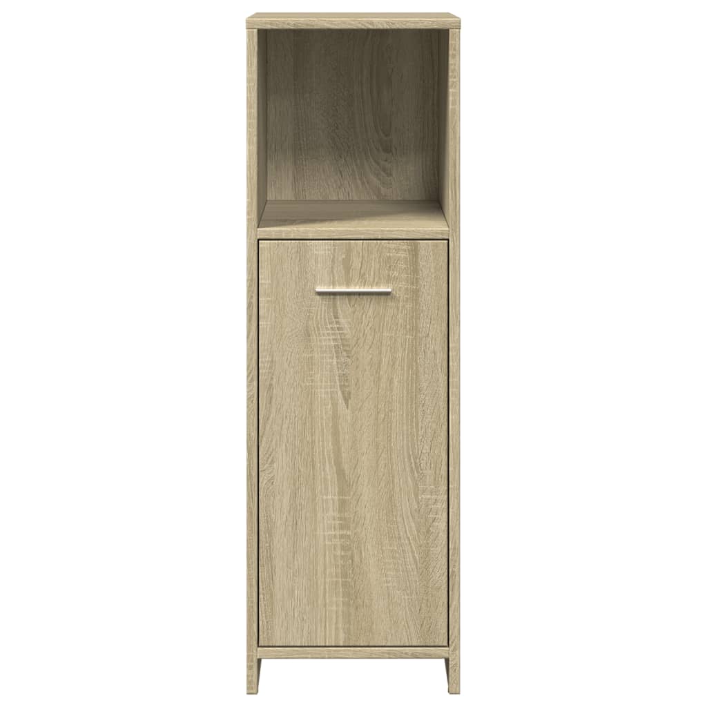 Baderomsskap Sonoma Eik 30X30X95 Cm Sponplate