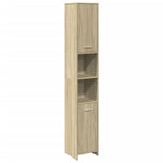 Baderomsskap Sonoma Eik 30X30X183,5 Cm Sponplate