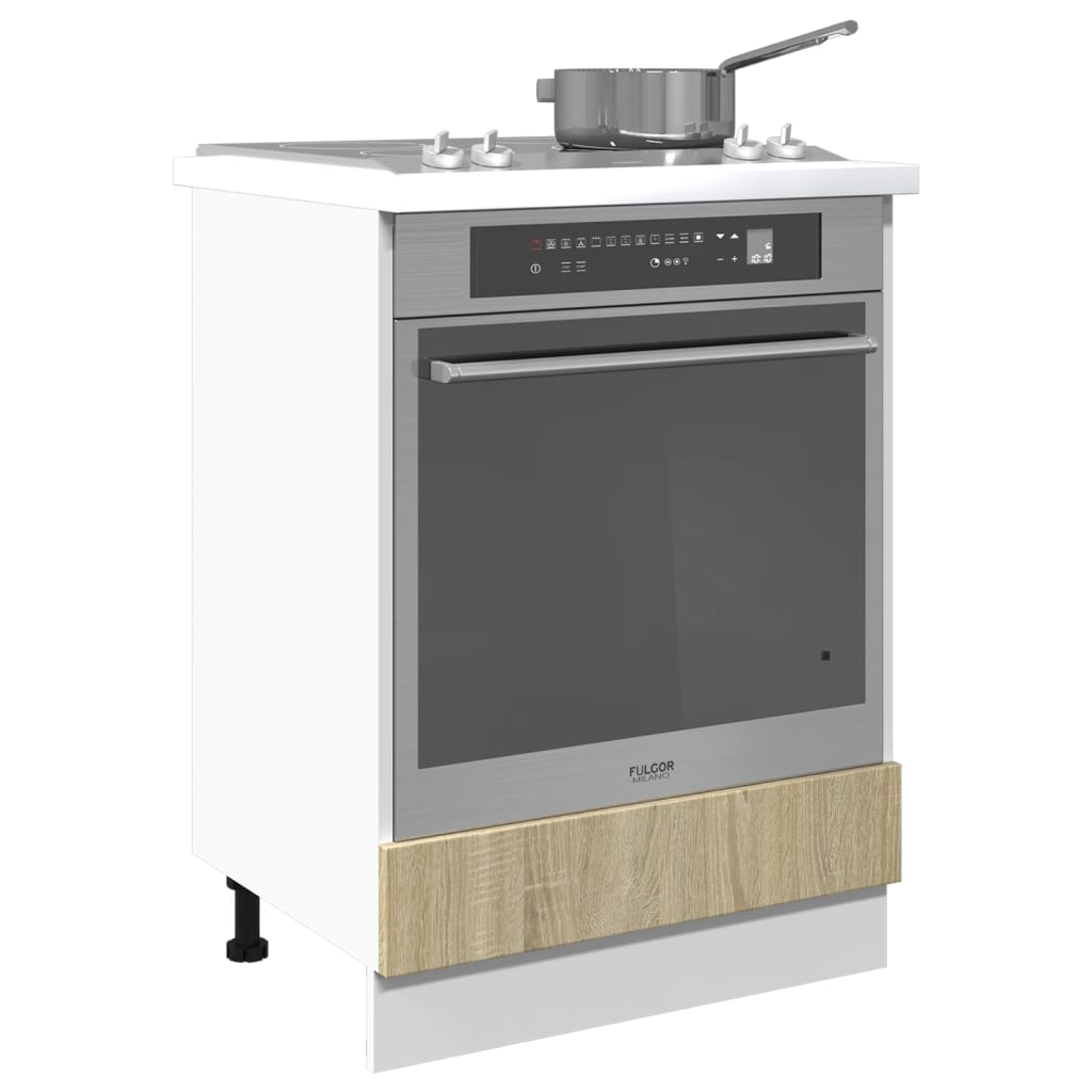 Ovnskap Sonoma Eik 60X46X81,5 Cm Sponplate