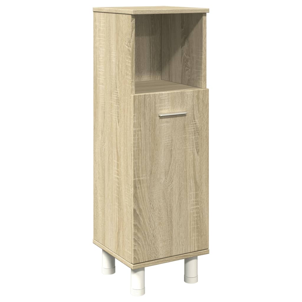 Baderomsskap Sonoma Eik 30,5X30X95 Cm Konstruert Tre
