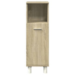 Baderomsskap Sonoma Eik 30,5X30X95 Cm Konstruert Tre