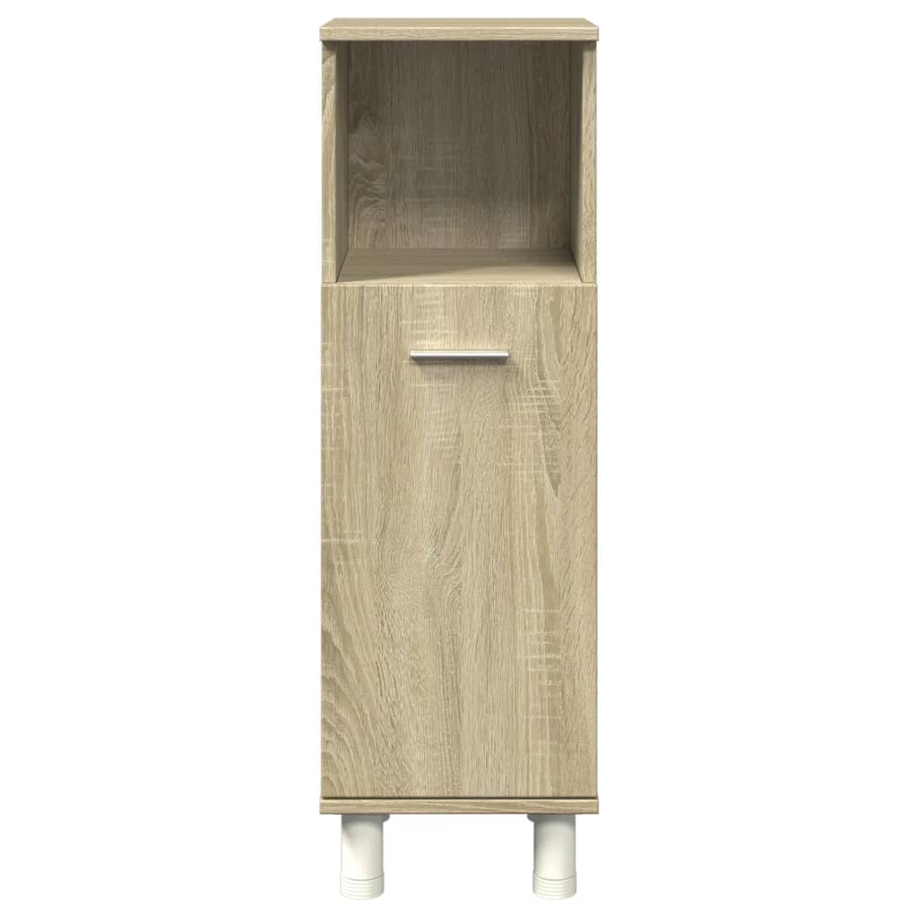 Baderomsskap Sonoma Eik 30,5X30X95 Cm Konstruert Tre