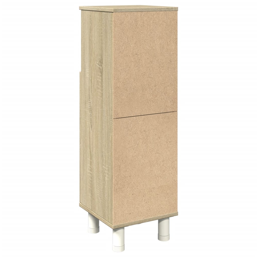 Baderomsskap Sonoma Eik 30,5X30X95 Cm Konstruert Tre