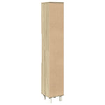 Baderomsskap Sonoma Eik 30,5X30X179 Cm Konstruert Tre