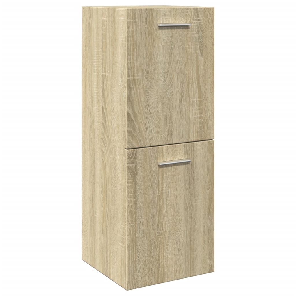 Baderomsskap Sonoma Eik 30X30X80 Cm Sponplate