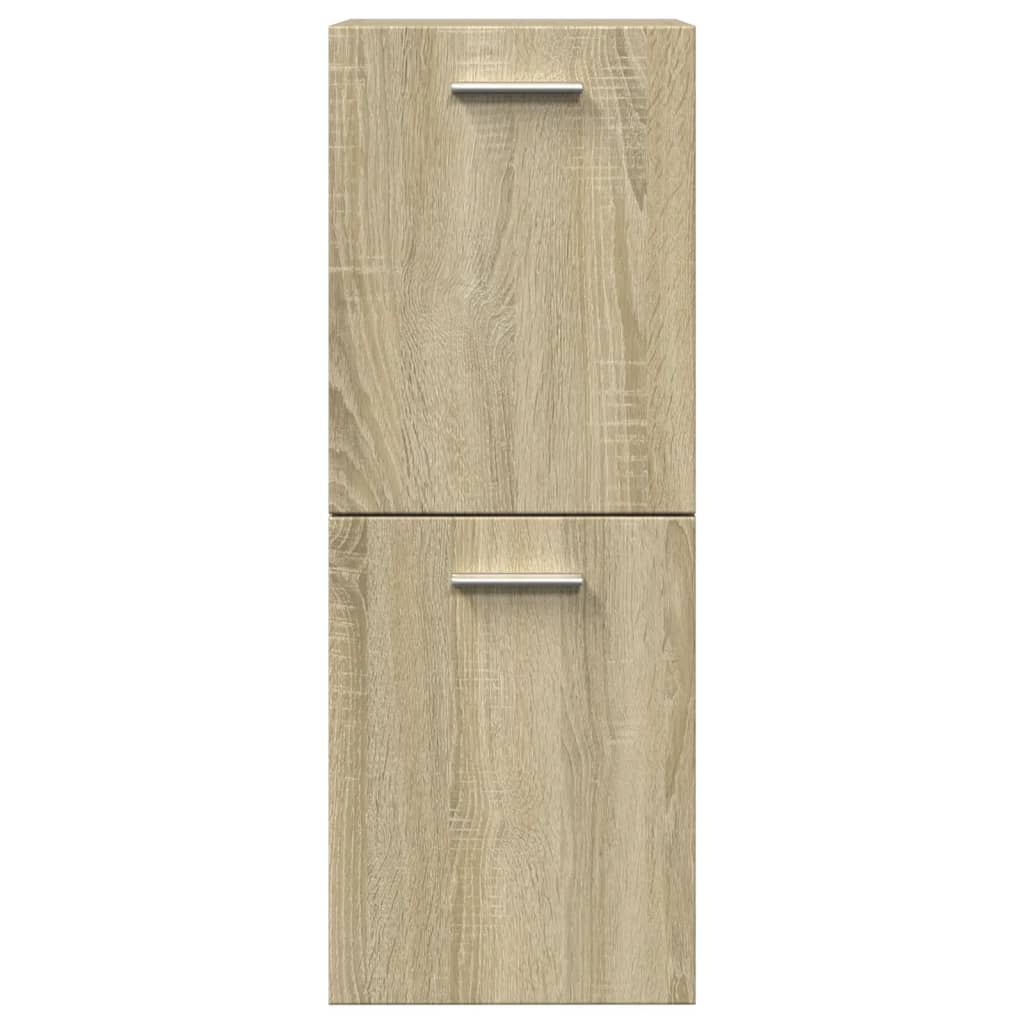 Baderomsskap Sonoma Eik 30X30X80 Cm Sponplate