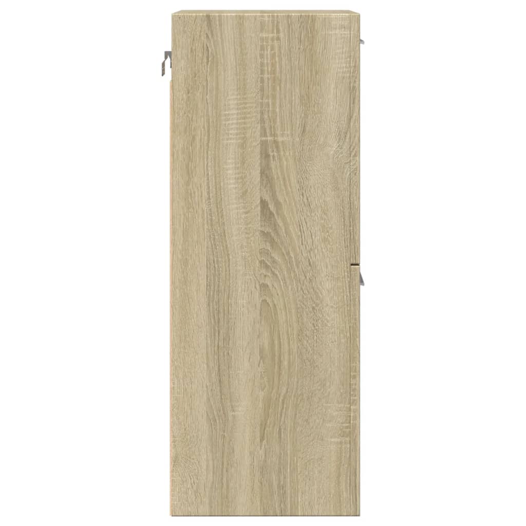 Baderomsskap Sonoma Eik 30X30X80 Cm Sponplate