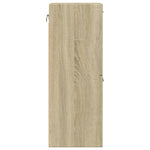 Baderomsskap Sonoma Eik 30X30X80 Cm Sponplate