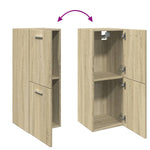 Baderomsskap Sonoma Eik 30X30X80 Cm Sponplate