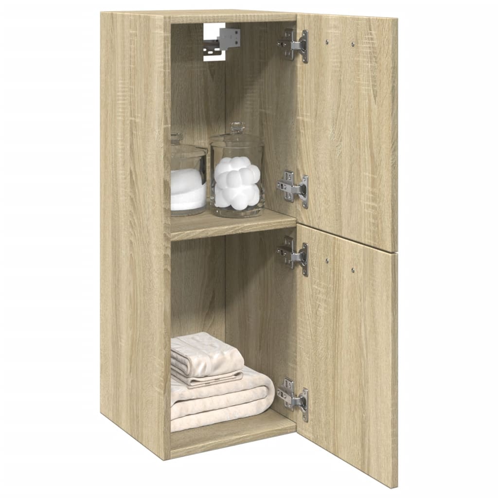 Baderomsskap Sonoma Eik 30X30X80 Cm Sponplate