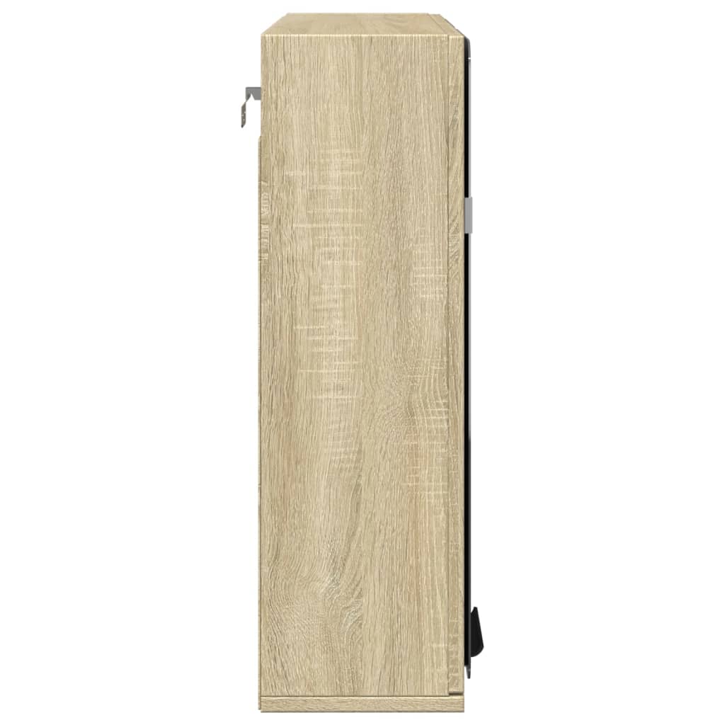 Speilskap Til Baderom Sonoma Eik 64,5X20X66,5 Cm Konstruert Tre