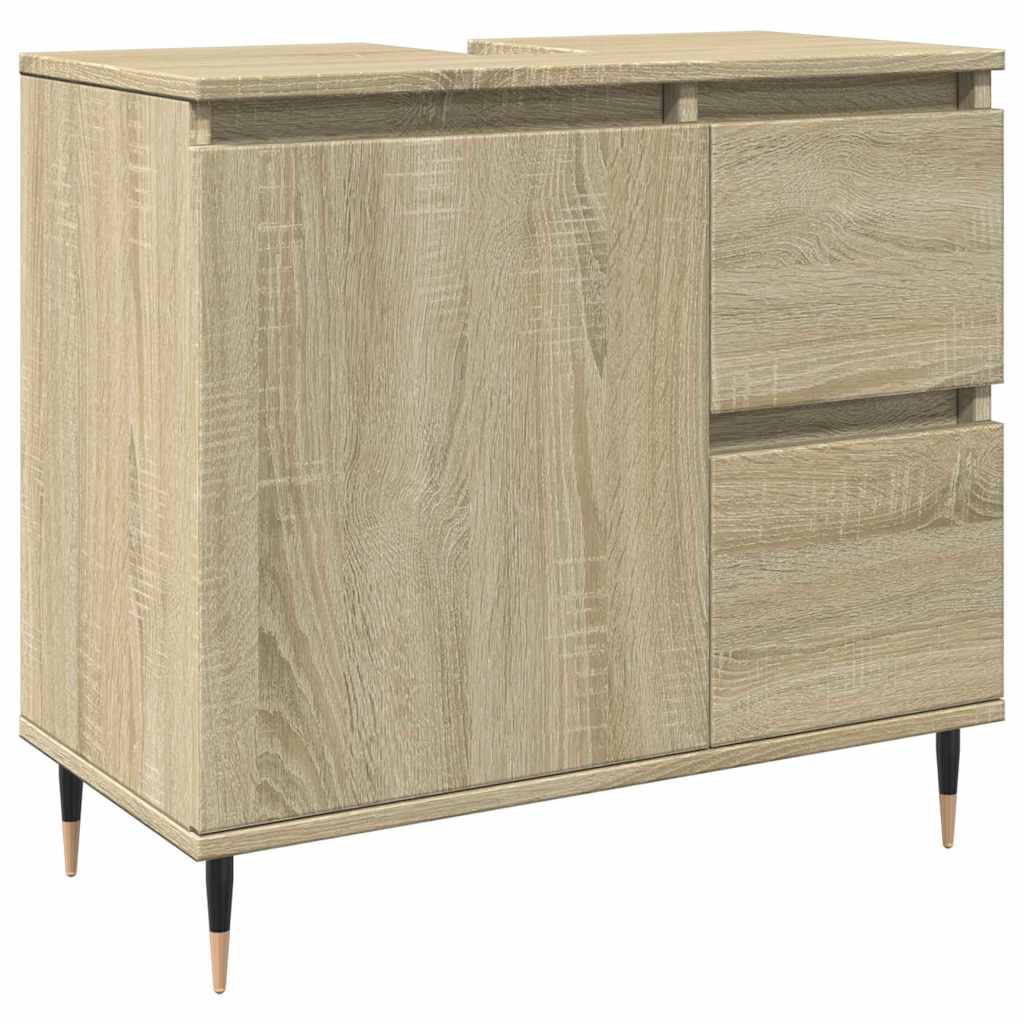 Servantskap Sonoma Eik 65X33X60 Cm Konstruert Tre