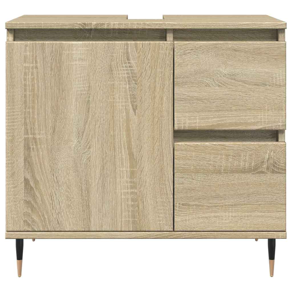 Servantskap Sonoma Eik 65X33X60 Cm Konstruert Tre