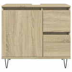 Baderomsskap Sonoma Eik 65X33X60 Cm Konstruert Tre