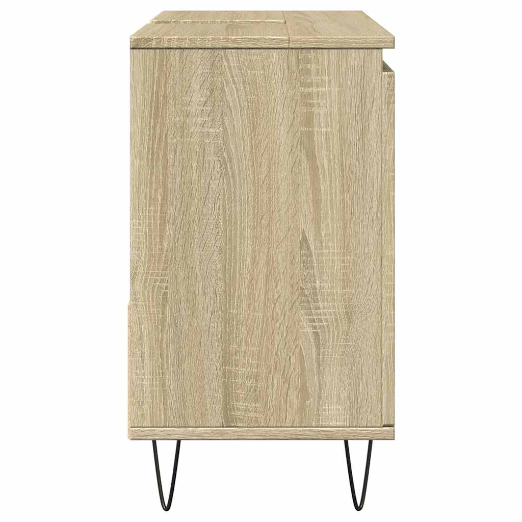 Baderomsskap Sonoma Eik 65X33X60 Cm Konstruert Tre