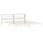 Hodegavl Med Hyller Hvit 200 Cm Heltre Furu
