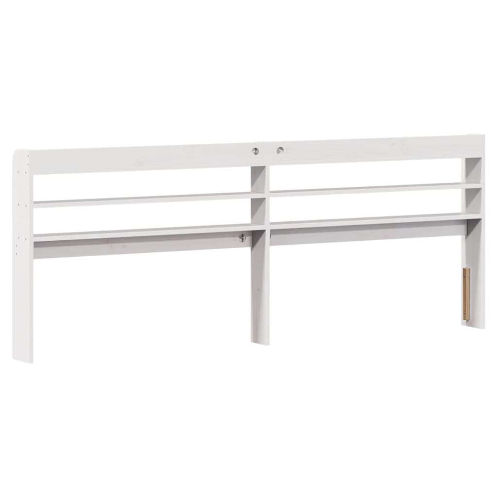 Hodegavl Med Hyller Hvit 180 Cm Heltre Furu