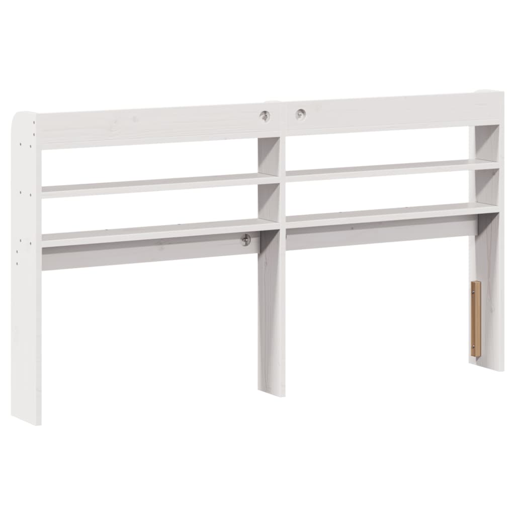 Hodegavl Med Hyller Hvit 140 Cm Heltre Furu