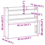 Hodegavl Med Hyller 75 Cm Heltre Furu