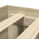 Sengeramme Med Hodegavl Sonoma Eik 120X200 Cm Konstruert Tre