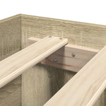 Sengeramme Med Hodegavl Sonoma Eik 100X200 Cm Konstruert Tre