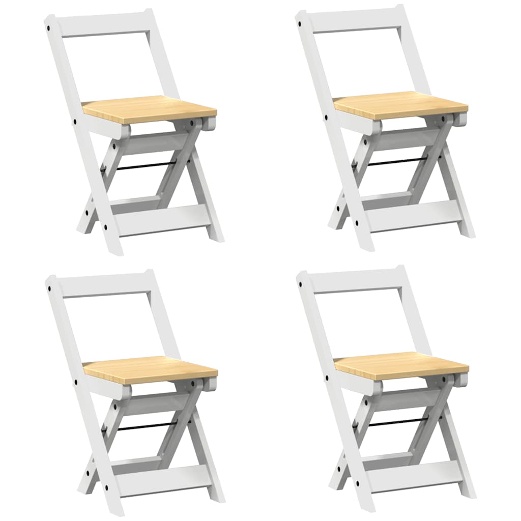 Sommerfugl Spisegruppe 5 Stk Corona Sammenleggbar Hvit Furu