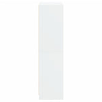 Highboard Med Dører Hvit 68X37X142 Cm Konstruert Tre