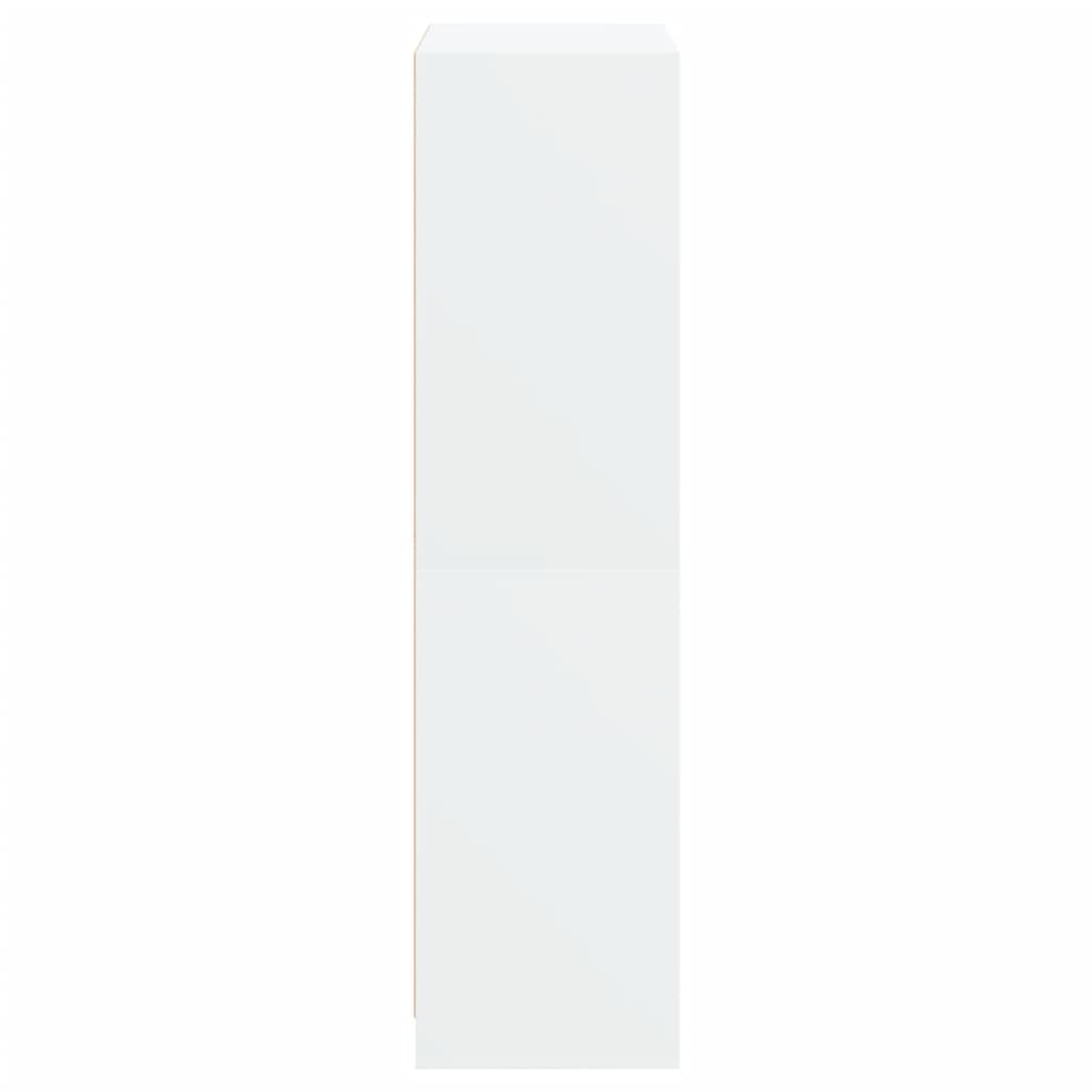 Highboard Med Dører Hvit 68X37X142 Cm Konstruert Tre