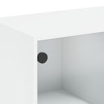 Highboard Med Dører Hvit 68X37X142 Cm Konstruert Tre