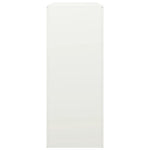 Vedstativ Hvit 100X40X100 Cm Stål