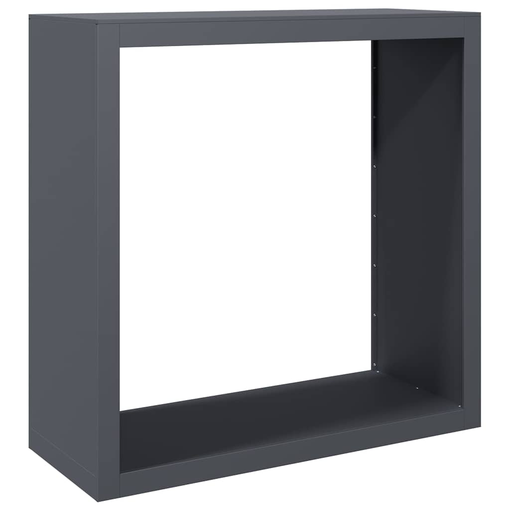 Vedstativ Antrasitt 100X40X100 Cm Stål