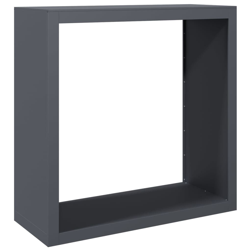 Vedstativ Antrasitt 100X40X100 Cm Stål