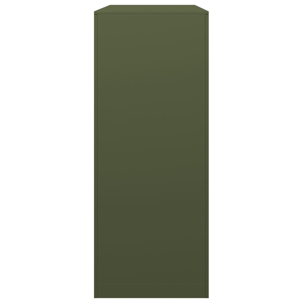 Vedstativ Grønn 100X40X100 Cm Stål