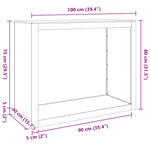 Vedstativ Svart 100X40X80 Cm Stål